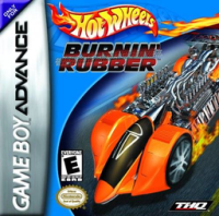 Hot Wheels: Burnin' Rubber PAL GameBoy Advance  box art